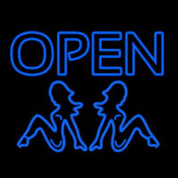Girls Strip Club Open Neon Sign
