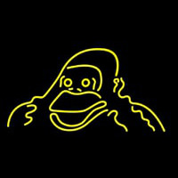 Gorilla Face Neon Sign