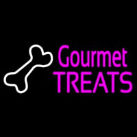 Gourmet Treats With Logo Neon Sign