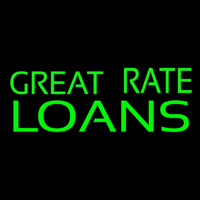 Great Rate Loans Neon Sign