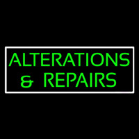 Green Alterations And Repairs Neon Sign