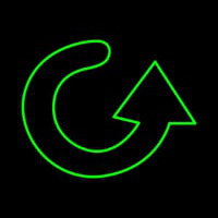 Green Arrow Neon Sign