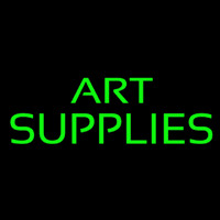 Green Art Supplies 1 Neon Sign