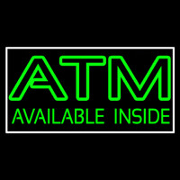Green Atm Available Inside Neon Sign