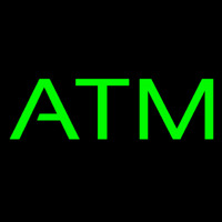 Green Atm Neon Sign