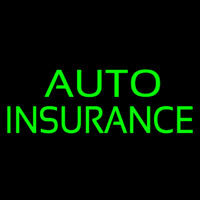 Green Auto Insurance Neon Sign