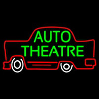 Green Auto Theatre Car Logo Neon Sign