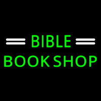 Green Bible Book Shop Neon Sign