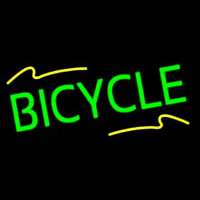 Green Bicycle Neon Sign