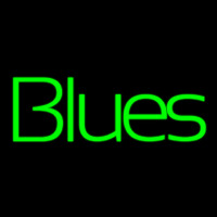 Green Blues Cursive 1 Neon Sign