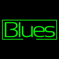 Green Blues Cursive Neon Sign