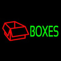 Green Bo es Red Logo Neon Sign