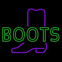 Green Boots Neon Sign