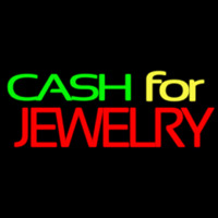 Green Cash For Jewelry Neon Sign