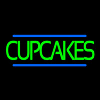 Green Cupcakes Neon Sign