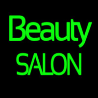 Green Cursive Beauty Block Salon Neon Sign