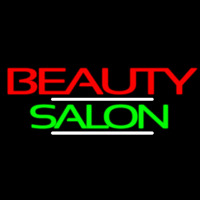 Green Cursive Beauty Block Salon Neon Sign