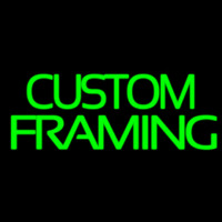 Green Custom Framing Neon Sign