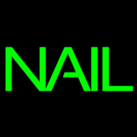 Green Double Stroke Nail Neon Sign