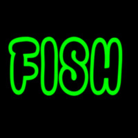 Green Fish Neon Sign