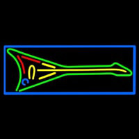 Green Guitar Neon Sign