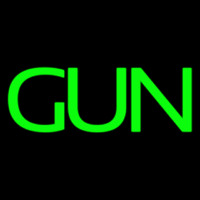 Green Gun Neon Sign