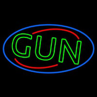 Green Gun Neon Sign