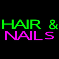 Green Hair And Nails Pink Neon Sign