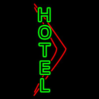 Green Hotel Neon Sign