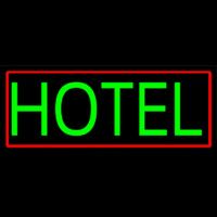 Green Hotel Neon Sign