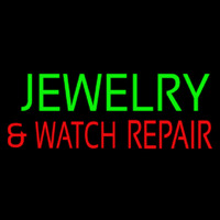 Green Jewelry Red And Watch Repair Block Neon Sign