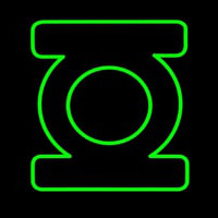 Green Lantern Neon Sign