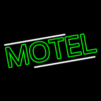 Green Motel Neon Sign