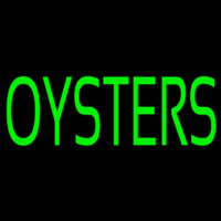 Green Oyster Block Neon Sign