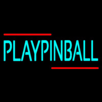 Green Play Pinball 1 Neon Sign