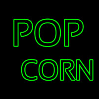 Green Popcorn Neon Sign