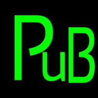 Green Pub Neon Sign