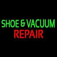 Green Shoe And Vacuum Red Repair Neon Sign