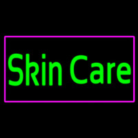 Green Skin Care Pink Border Neon Sign