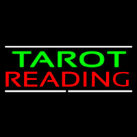 Green Tarot Red Reading And White Line Neon Sign