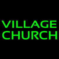 Green Village Church Neon Sign