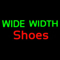 Green Wide Width Red Shoes Neon Sign
