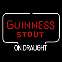 Guinness Stout ON DRAUGHT Neon Sign