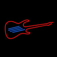 Guitar Red 1 Neon Sign