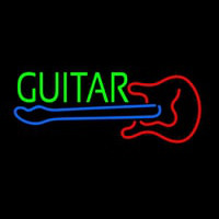 Guitar With Logo 2 Neon Sign