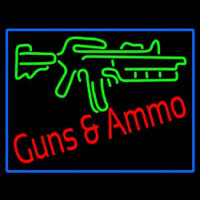 Gun Ammo Neon Sign