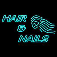 Hair And Nails Double Stroke Neon Sign