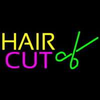 Hair Cut Logo Neon Sign