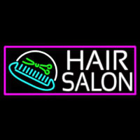 Hair Salon With Scissor And Comb Neon Sign