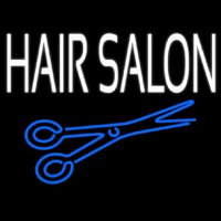 Hair Salon With Scissor Neon Sign